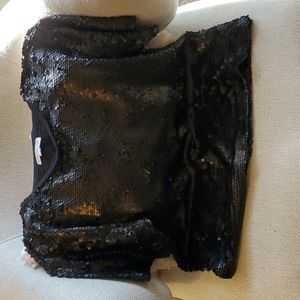 Nordstrom socialite black sequins top